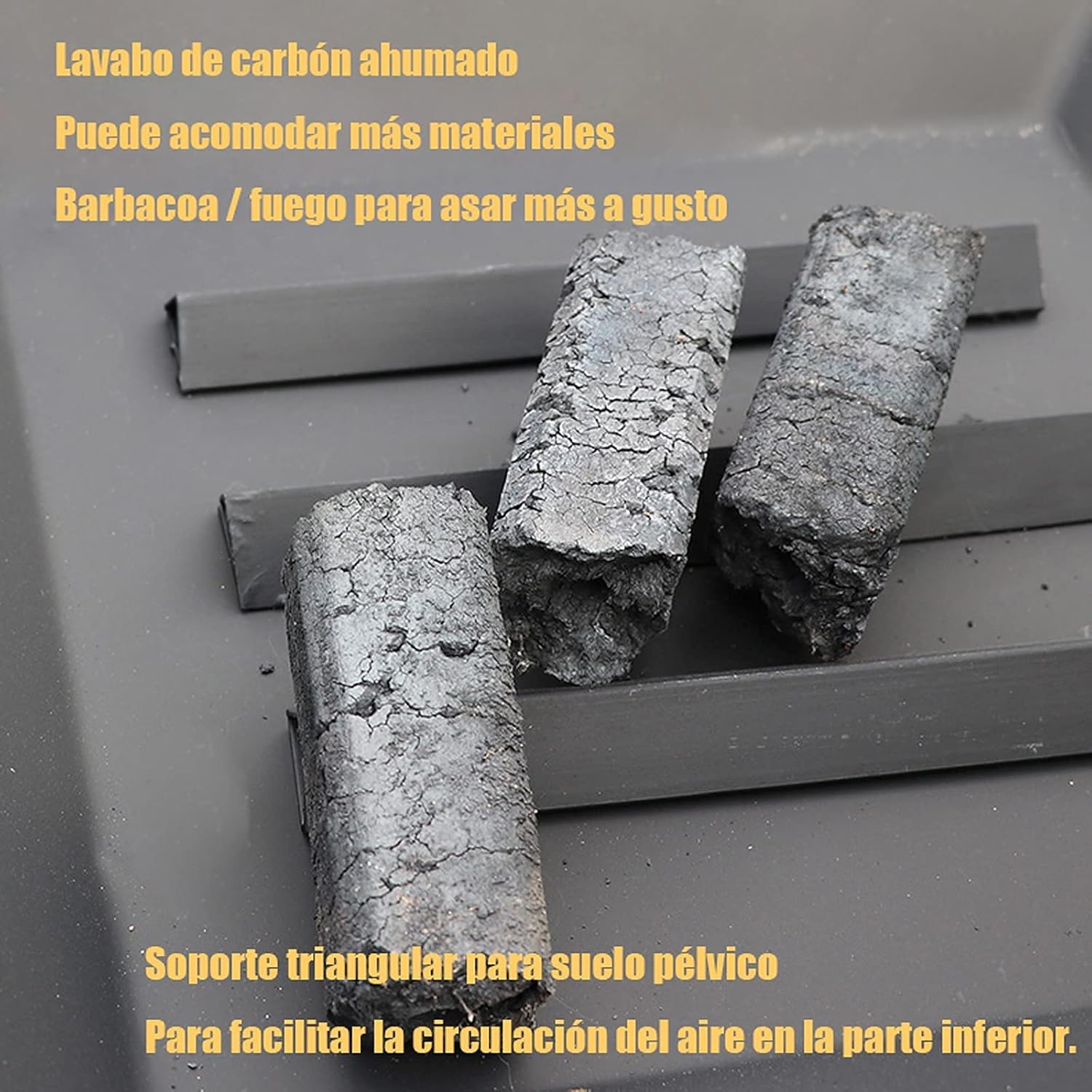 Outdoor Fire Pit, Square Metal Firepit Table, Wood Burning Stove BBQ Table, Ice Pit, Heater, Suitable for Backyard Garden Camping Party