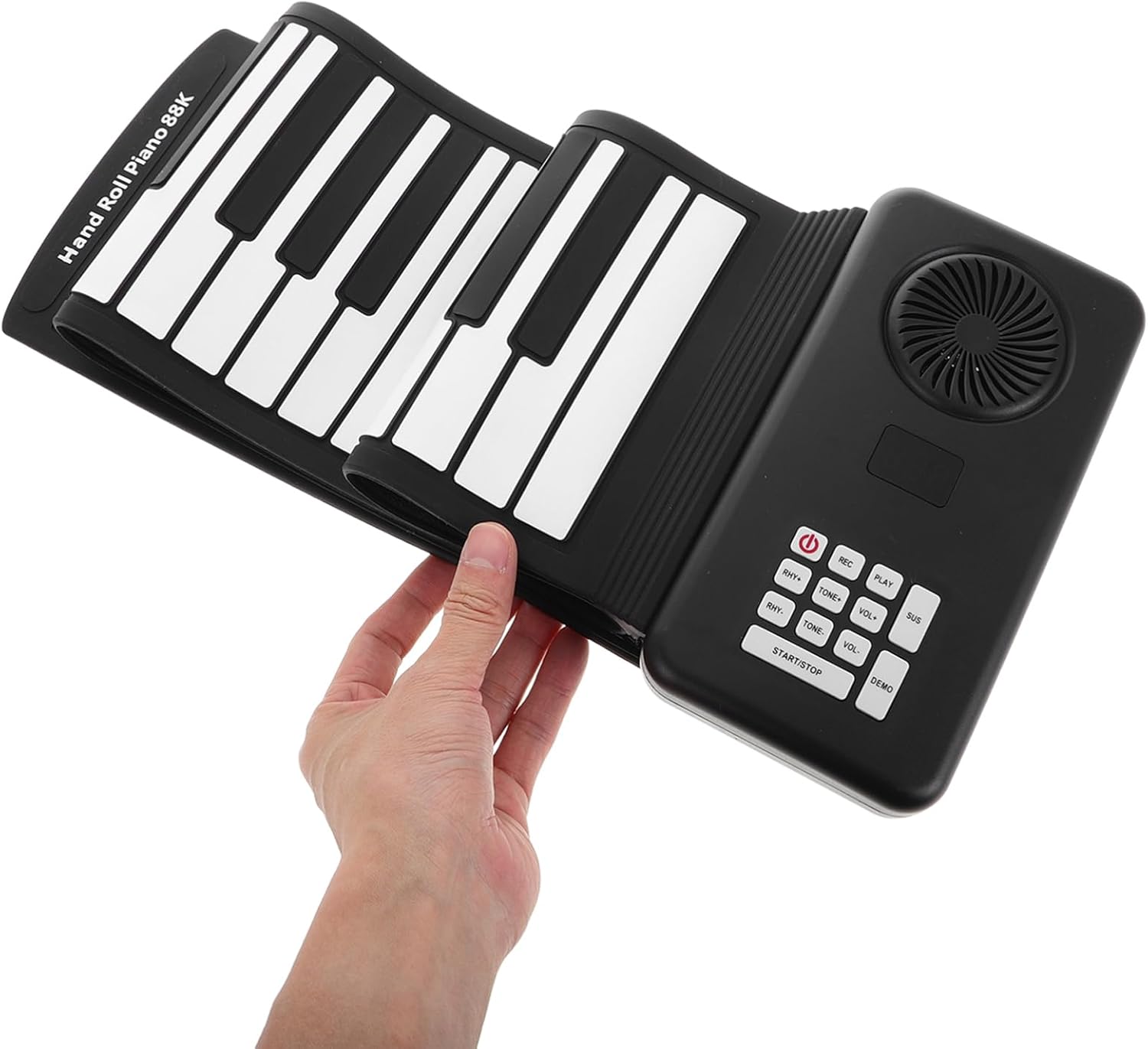88 Keys Roll up Hand-rolled Piano Keyboard with Built-in Speakers Foldable for Travel