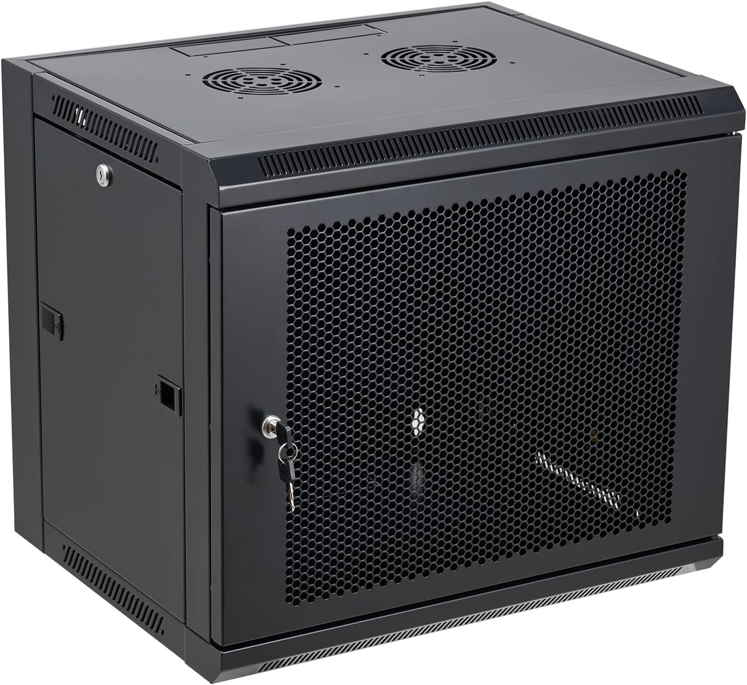 9U Wall Mount Server Cabinet Network Rack Vented Enclosure Locking Door