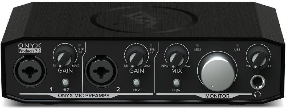 Mackie Audio Interface, Onyx Producer 2X2 USB Audio Interface with MIDI (Onyx Producer 2-2)