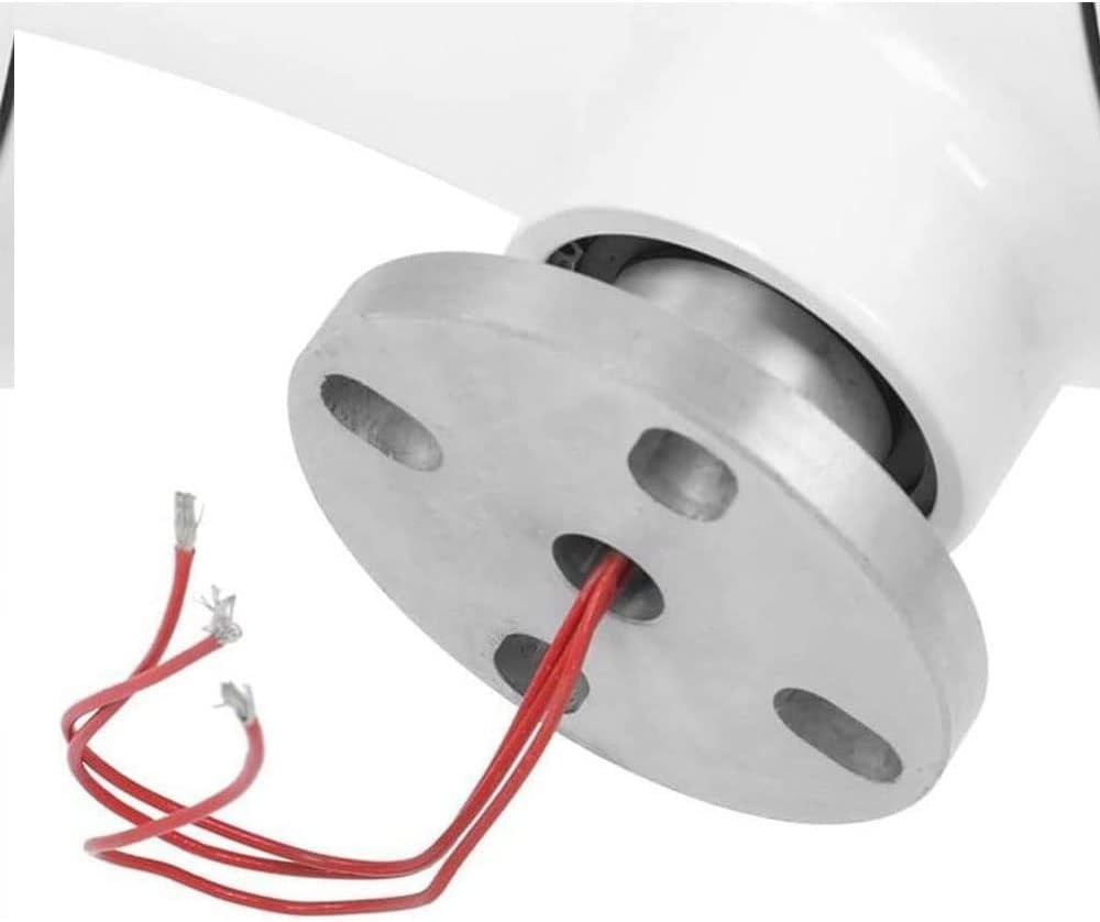 Horizontal Wind Turbine Generator Kit 300-400W, 3 Phase 6 Blades Power Motor Windmill for Home Farm Street Lamp with Controller