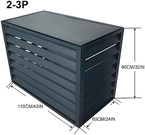 Louver Grille dust Cover, Air Conditioning Protection Grille, air Conditioner Decorative Cover, Noise Reduction, Outdoor Unit, Outdoor System Protection, Suitable for Outdoor Protection