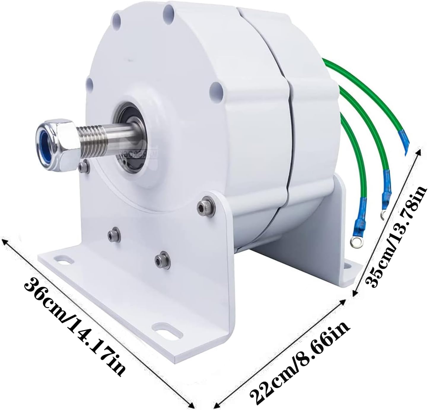 2000W-3500W Energy Wind Turbines 24V 48V Gearless Permanent Magnet Generator for Low Speed Household Use in Wind Turbines and Water Turbines, 220V