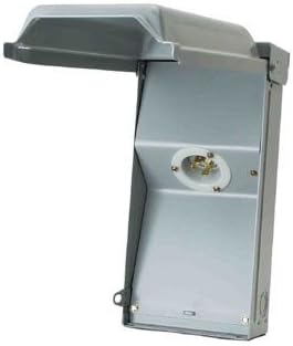 MIDWEST U020N 20A Power Inlet • 120/240V AC Input • Outdoor Generator Inlet Box • NEMA 3R Enclosure • Lockable Entry • for Generators, Transfer Switches, and Light RV Use