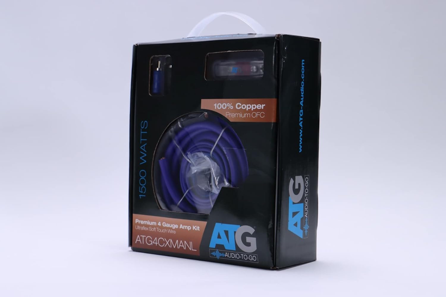 ATG Audio Transcend Series 100% Copper 4 Gauge Amplifier Kit with Mini ANL Fuseholder - ATG4CXMANL