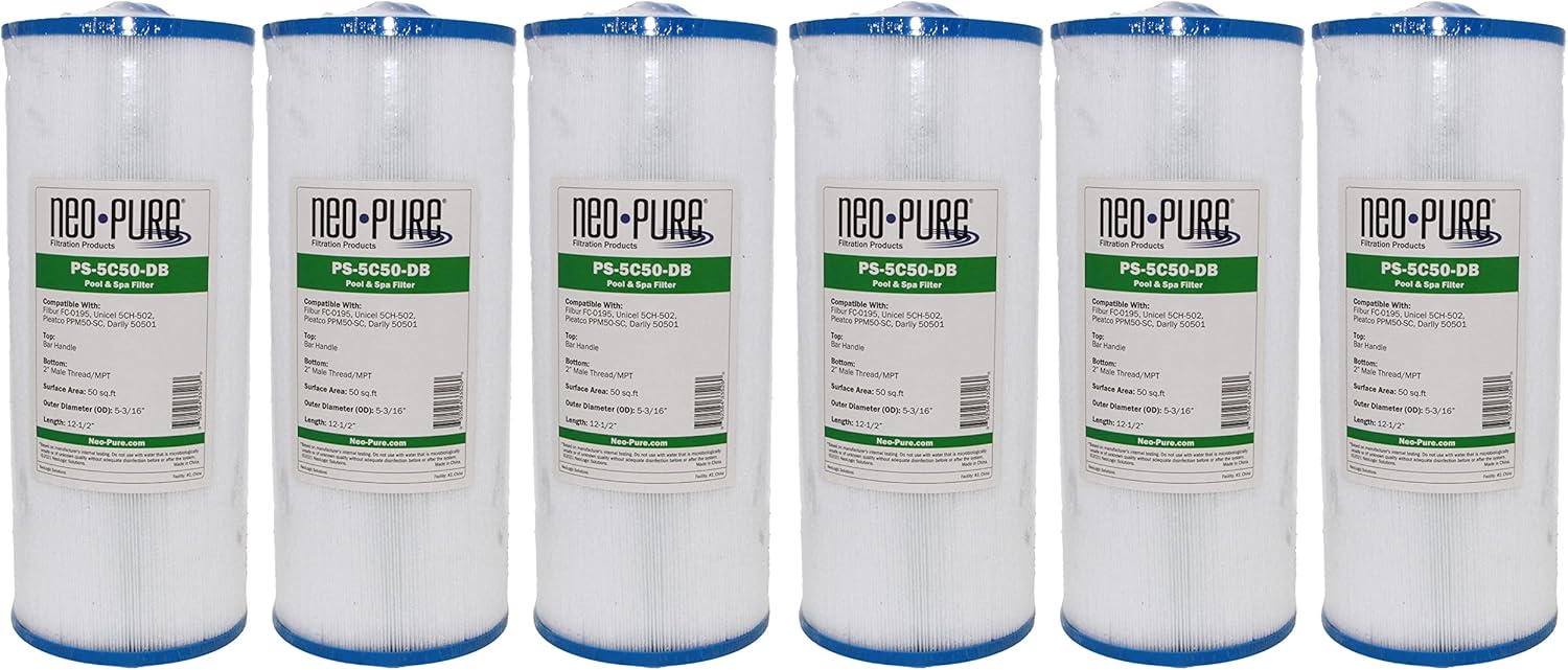 Neo-Pure PS-5C50-DB Pool and Spa Filter 5-3/16
