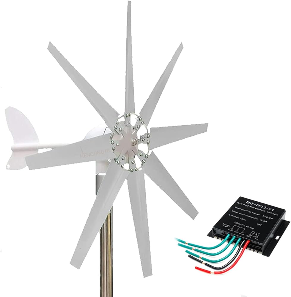 12000W 12V24V 48V Horizontal Wind Turbine Generator, with Controller Vertical Wind Turbine 12V 24V 48V Small Windmill Free Energy