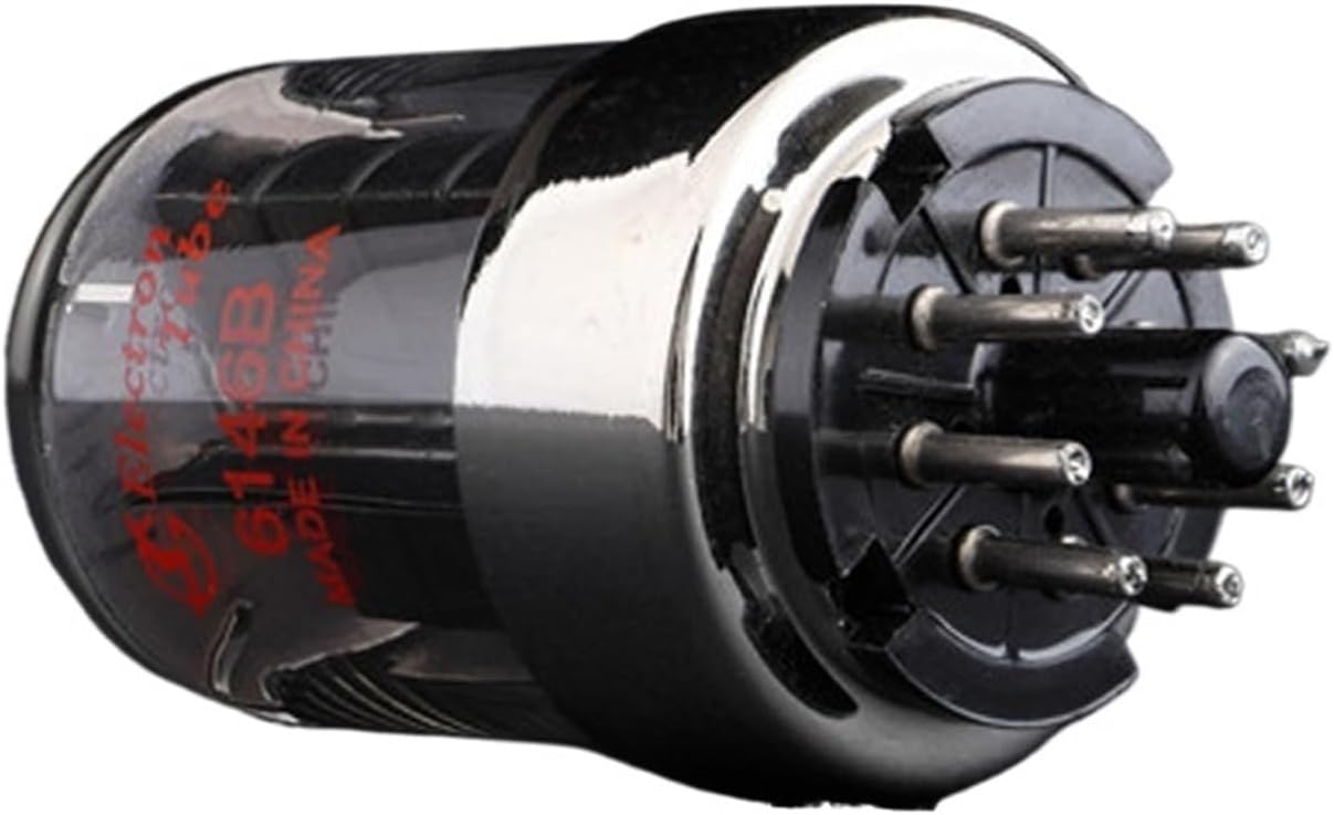 6146B Vacuum Tube Set (2 Pack) - Low Noise High Power for Guitar Amplifiers & HiFi Systems, Durable Metal Construction