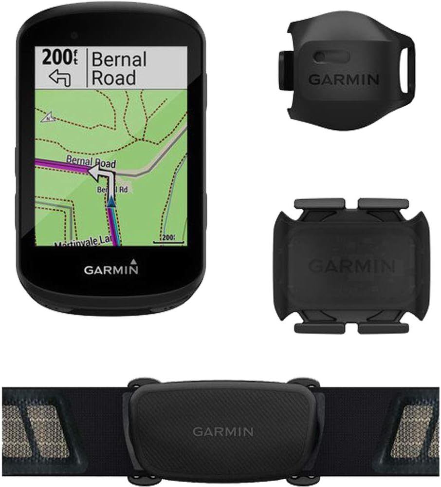 Garmin Edge 530 Sensor Bundle, Performance GPS Cycling/Bike Computer with Mapping, Dynamic Performance Monitoring and Popularity Routing, Includes Speed and Cadence Sensor and HR Monitor