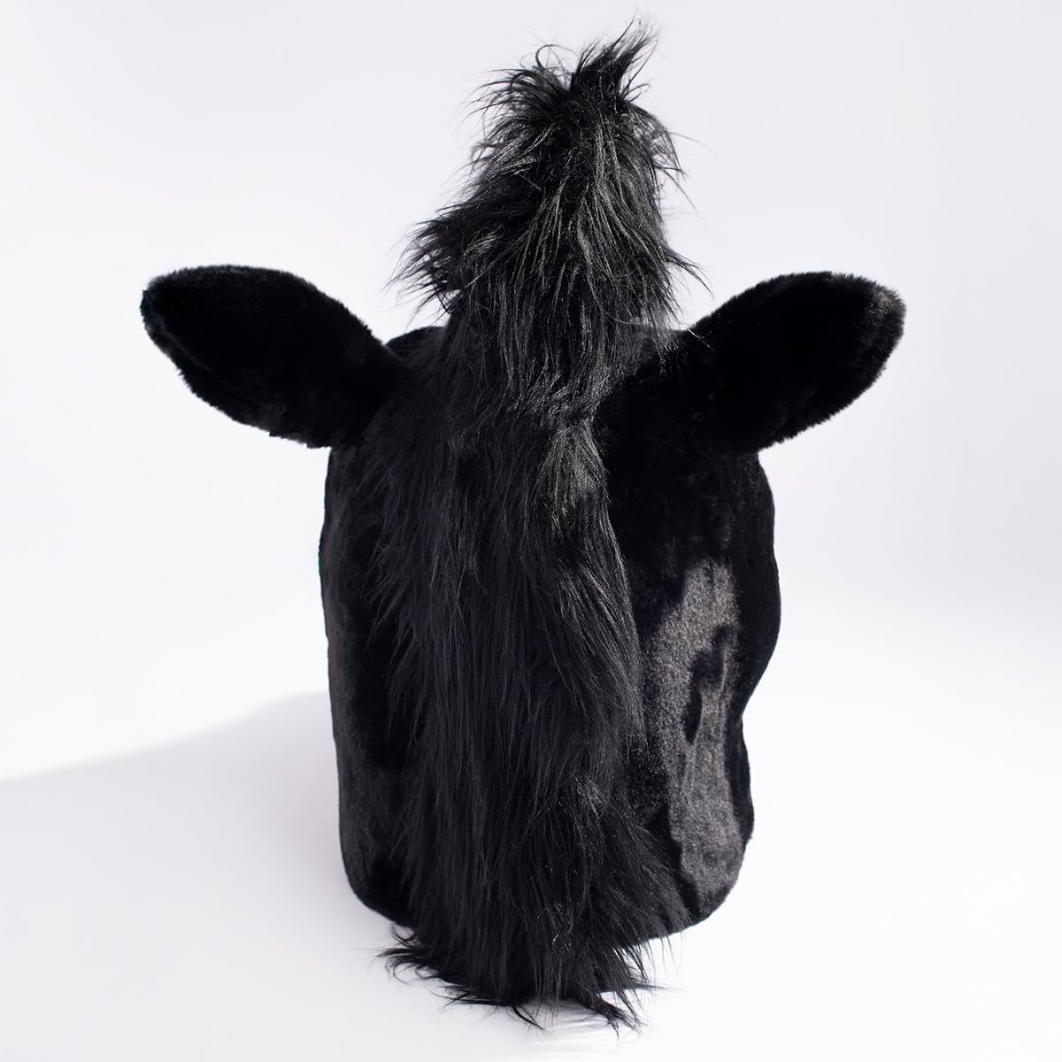 TCDesignerProducts Black Stallion Mascot Costume, School Spirit Sports Fan Gear, Football Cheerleader Accessories, Homecoming