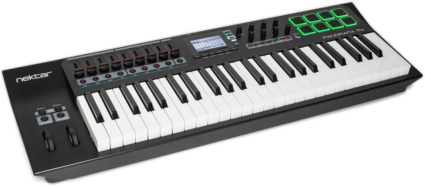 Nektar Panorama T4 - USB MIDI Controller Keyboard with Nektar DAW Integration + Nektarine PlugIn Control,Black