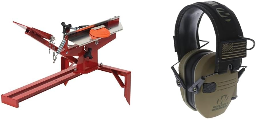 Trius 10201 One Step Trap, Red,1 Count (Pack of 1) & Walker's Razor Slim Electronic Shooting Earmuffs