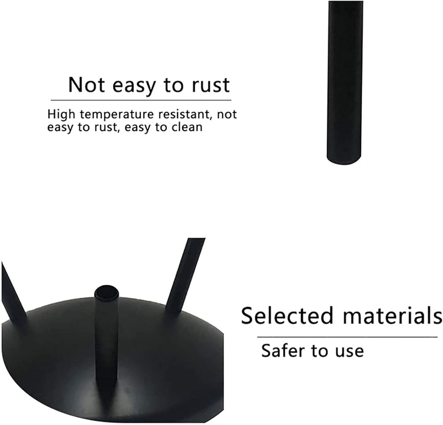 Large Fire Pit Bowl w/Handles & Retractable Barbecue Sign,Wood Burning Fire Pit