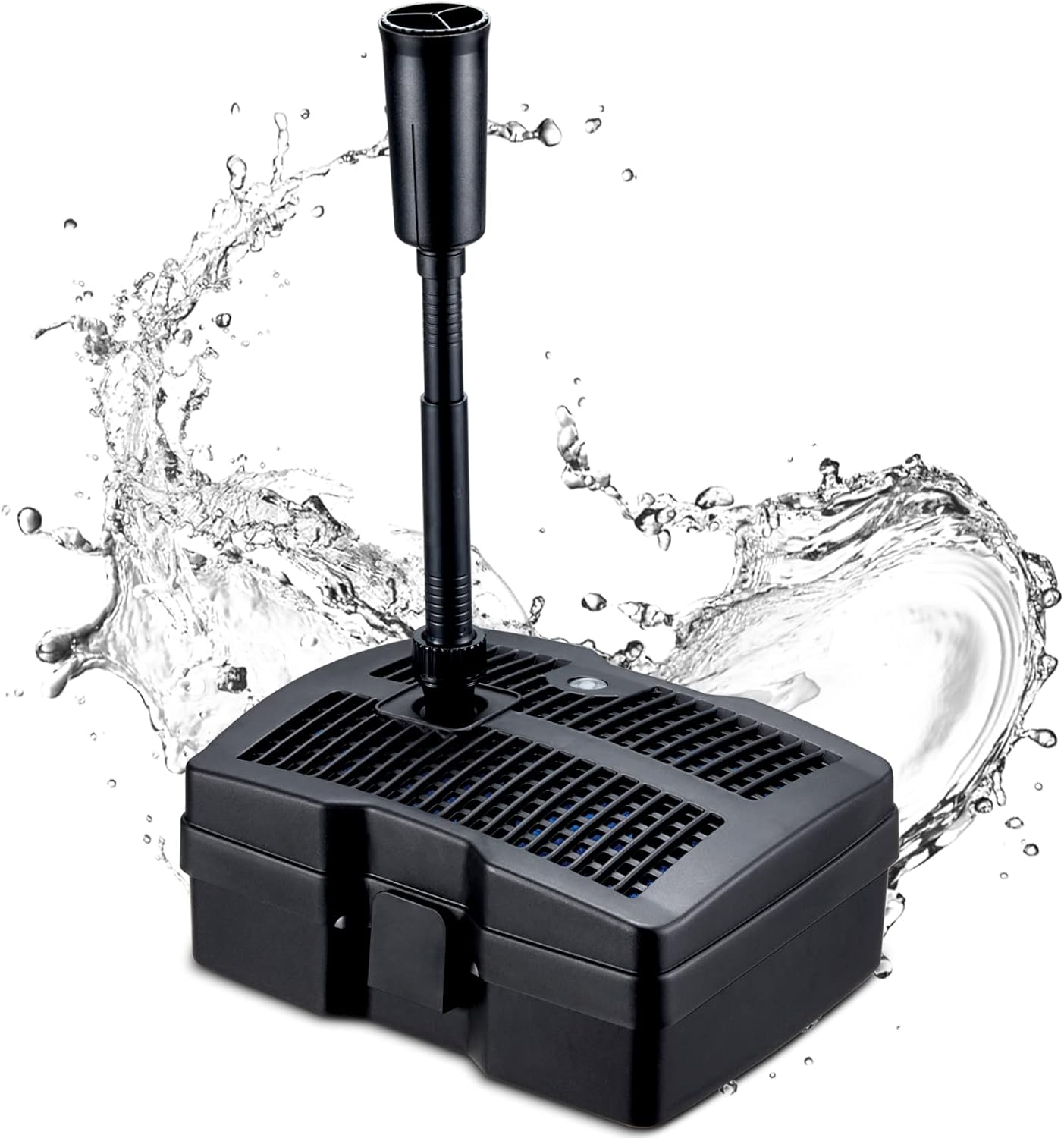 4 in 1 Filter Water Pump Pond & Water Garden Pump w/Fountain Kits,Submersible Fountain Water Pump 660GPH for Clean&Pretty Ponds Pool Tank