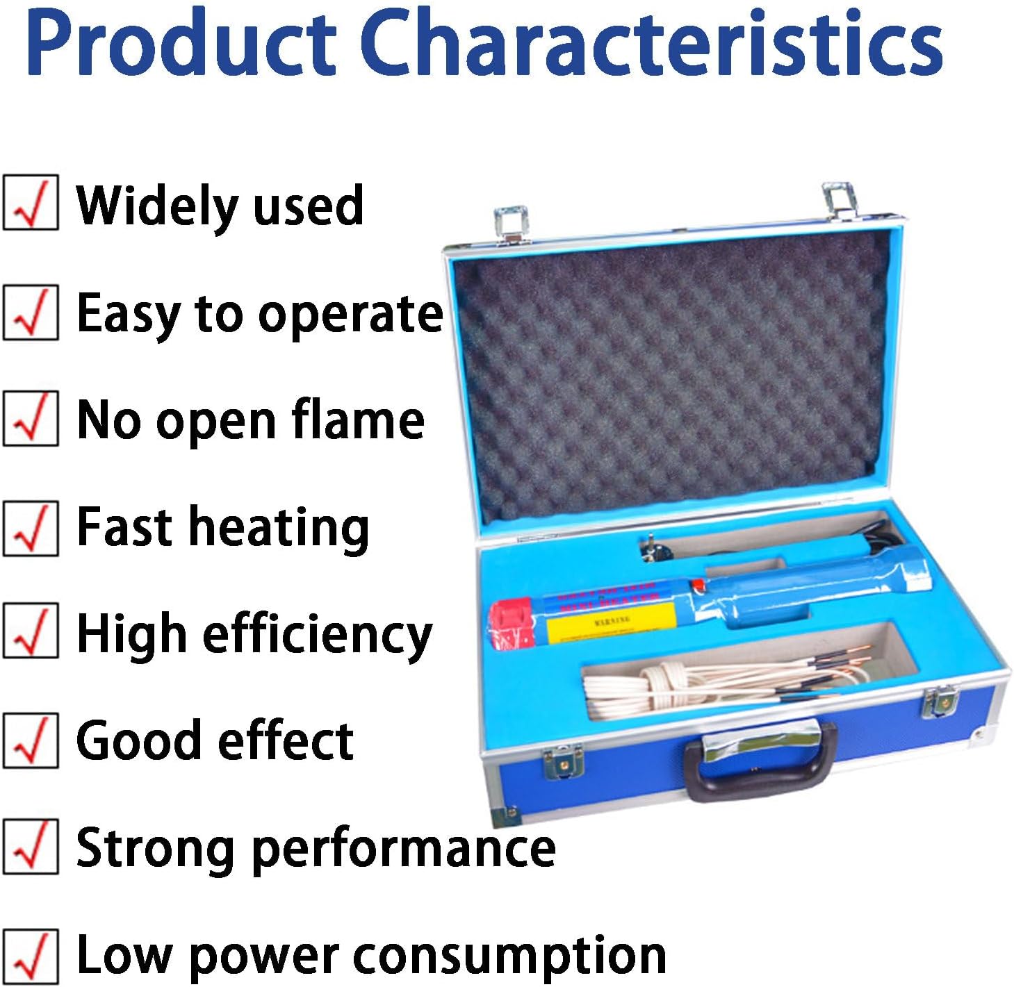 NYANS Mini Induction Heating Machine, Bolt Removal Tool, with 8 Coils and Carrying Case, 1000W, Flameless Heating, for Automobiles, Small Mechanical Parts, Various Metal Parts