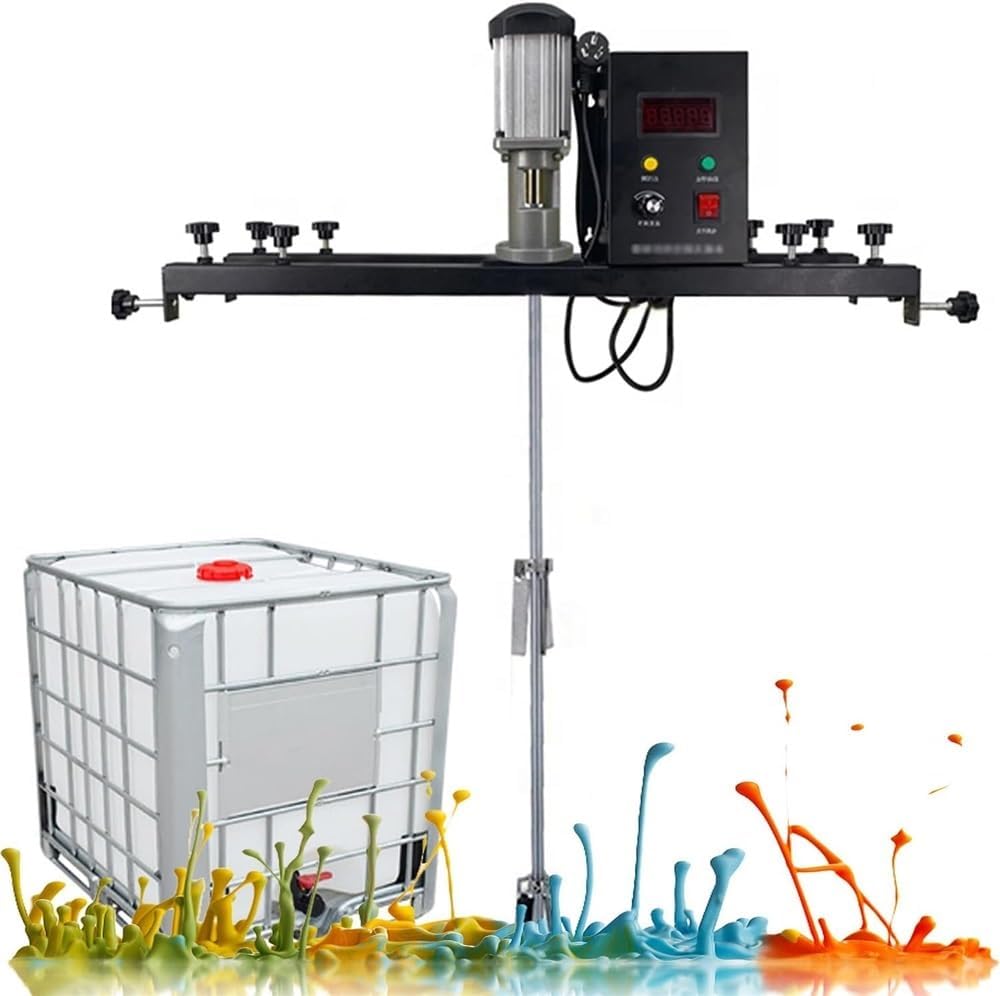 Agitator,Commercial 1 Ton Paint Stirring Machine,980W Electric Tank Mixer Machine with Support Hanger,Paint Mixing Equipment,for Dissolver Agitator,