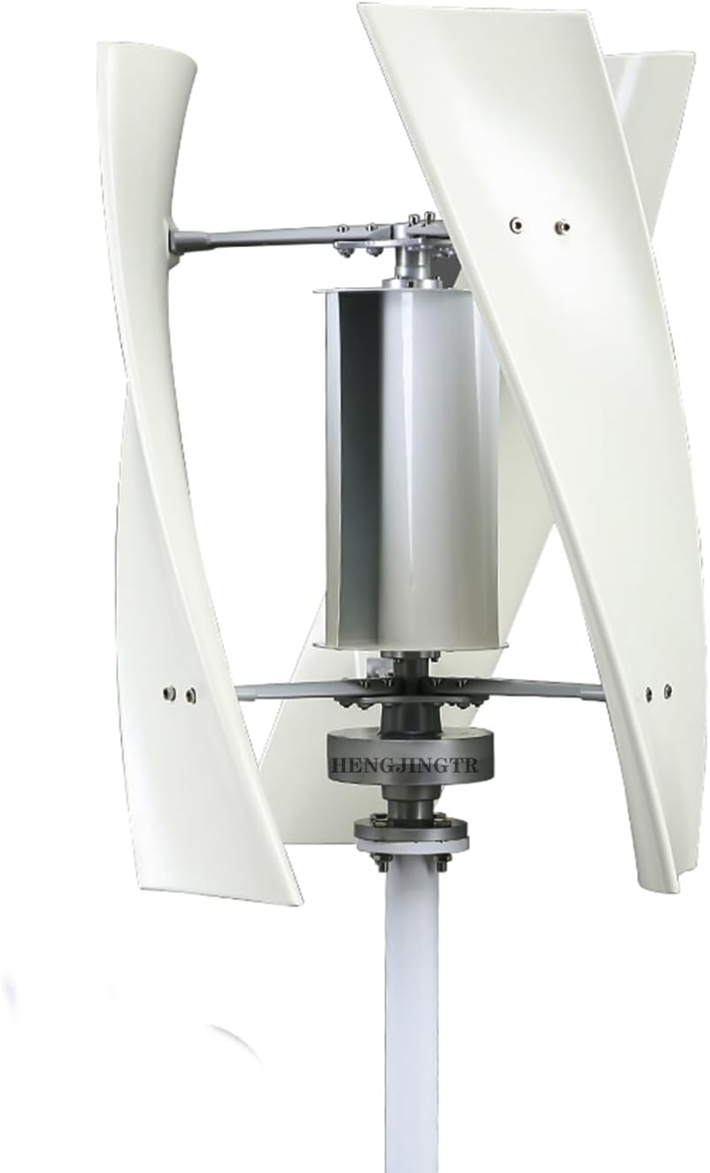 10000W Vertical Axis Maglev Wind Turbine Generator, 110V/220V 3 Blades Free Energy for Homeuse Windmills (Color : White, Size : 48V)