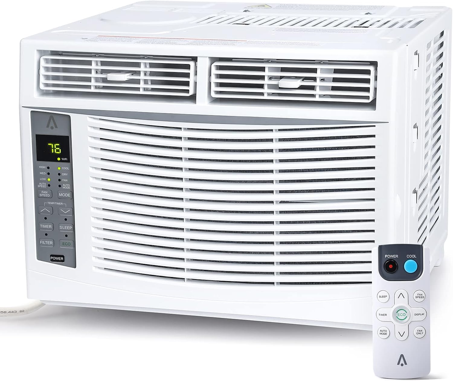 6000 BTU Air Conditioners Window Unit, White