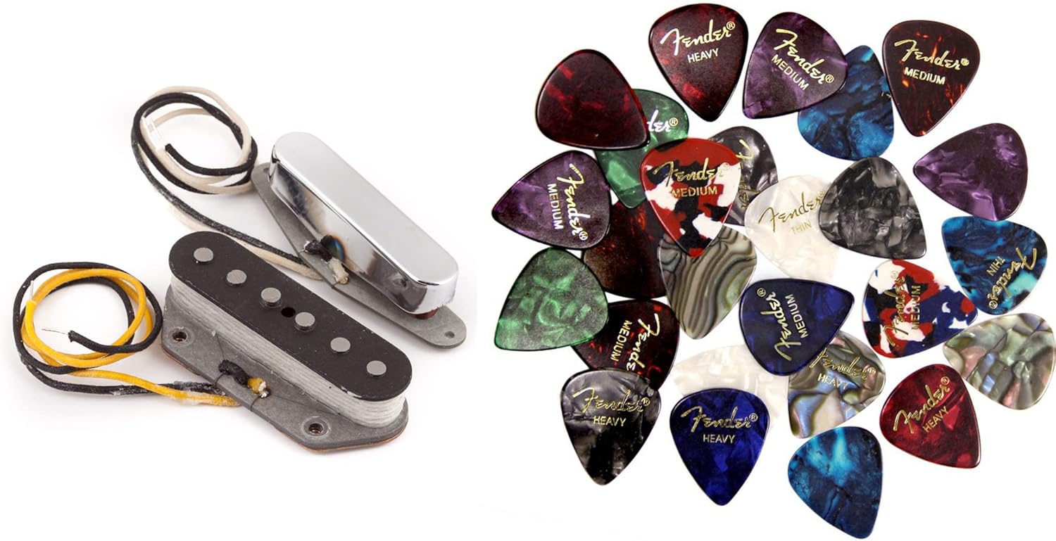 Fender Pure Vintage '64 Telecaster Pickups Bundle with Picks