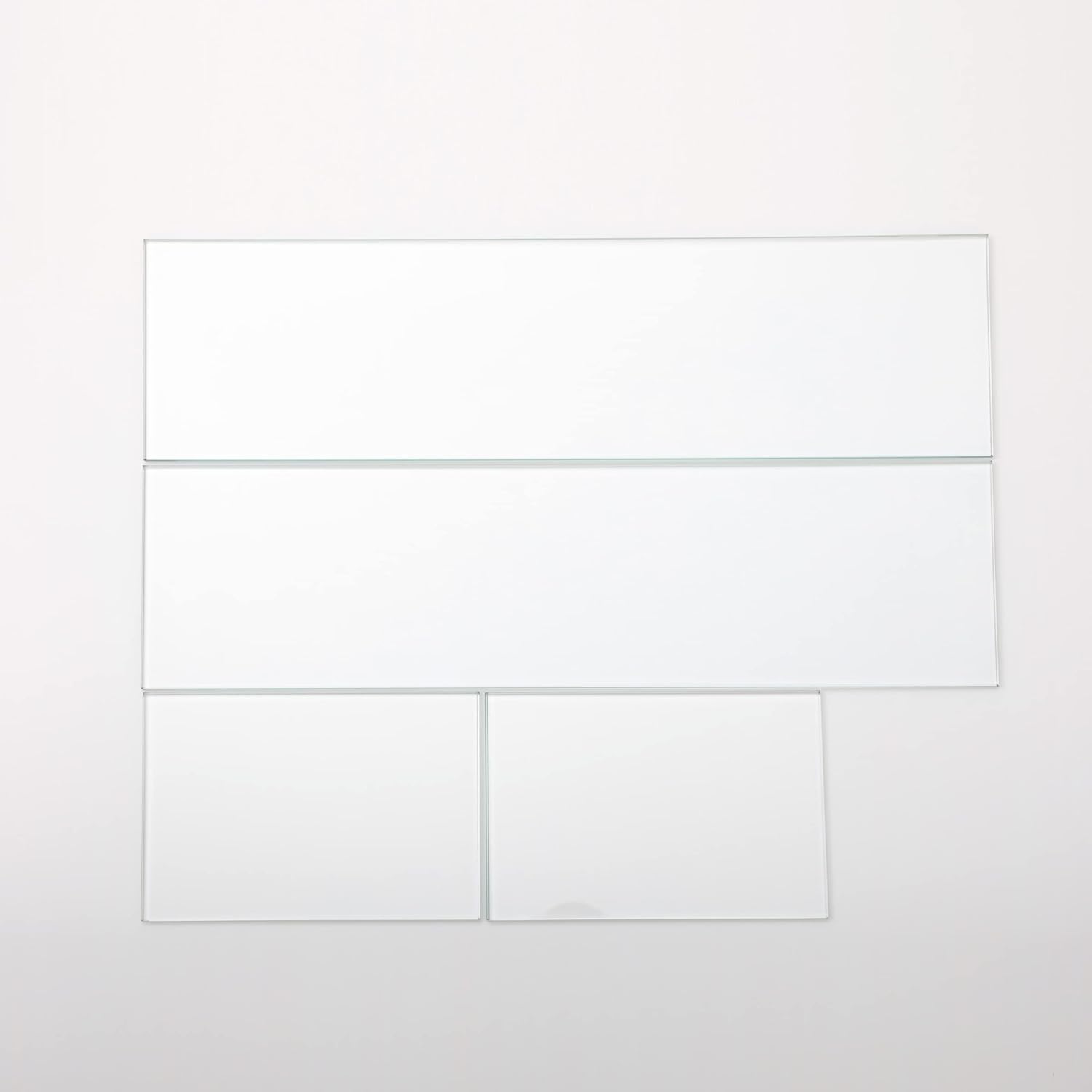 Rectangular Glass Fire Pit Wind Guard - Spark Screen Protector for Outdoor Fire Features (19.1