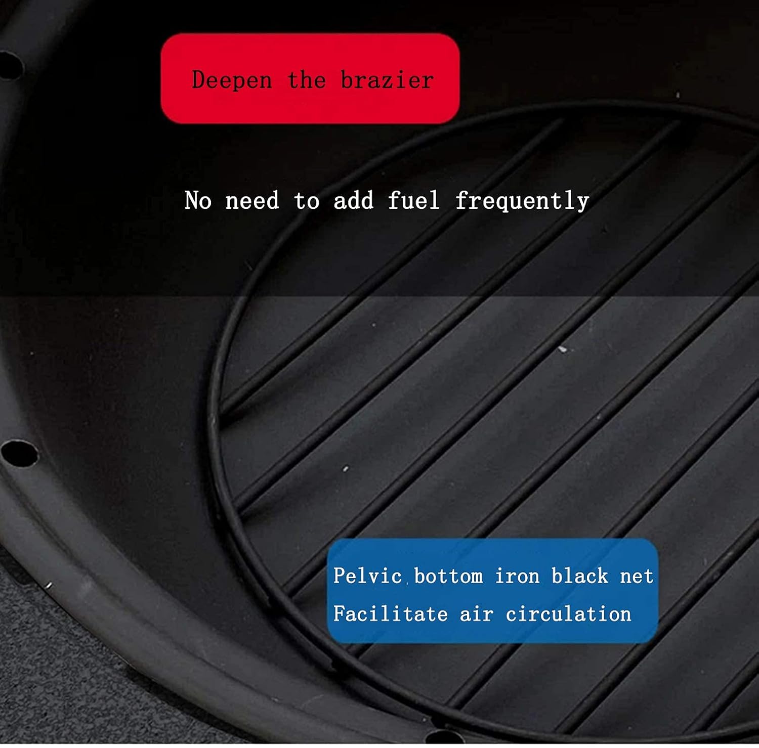 Wood Burning Fire Pit BBQ Grill Firepit Bowl Outdoor Heaters & Fire Pits Table Top Fire Pit Outdoor with Grill Grate