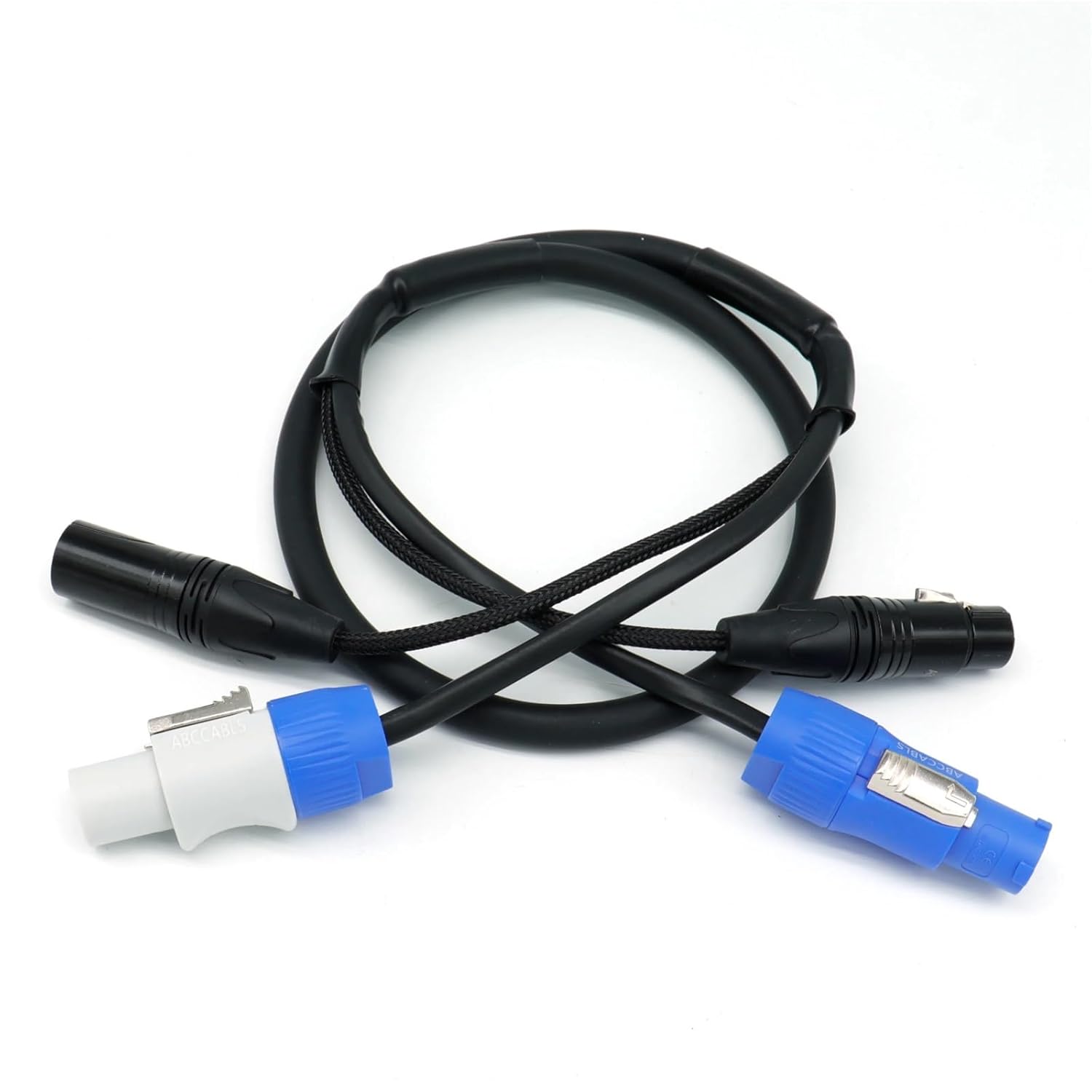 1M 2M 3M 5M 10M DMX 2-in-1 Cable 3x2.5mm² – in/Out & 3-Pin XLR Cable for DJ Moving Head Stage Lighting(10m)