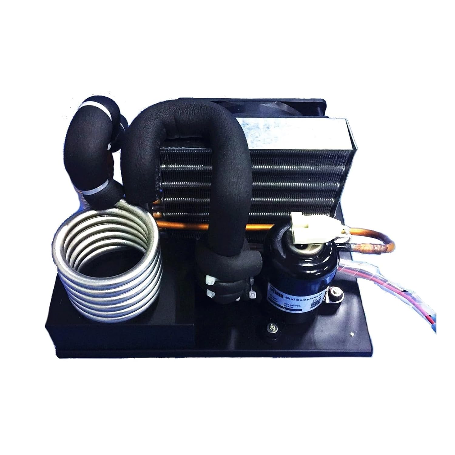 Air Conditioner, Stainless Steel Coil Chiller DV1910E-S, 12V DC, 130W Capacity, R134A Refrigerant, Compact Portable Cooling Unit