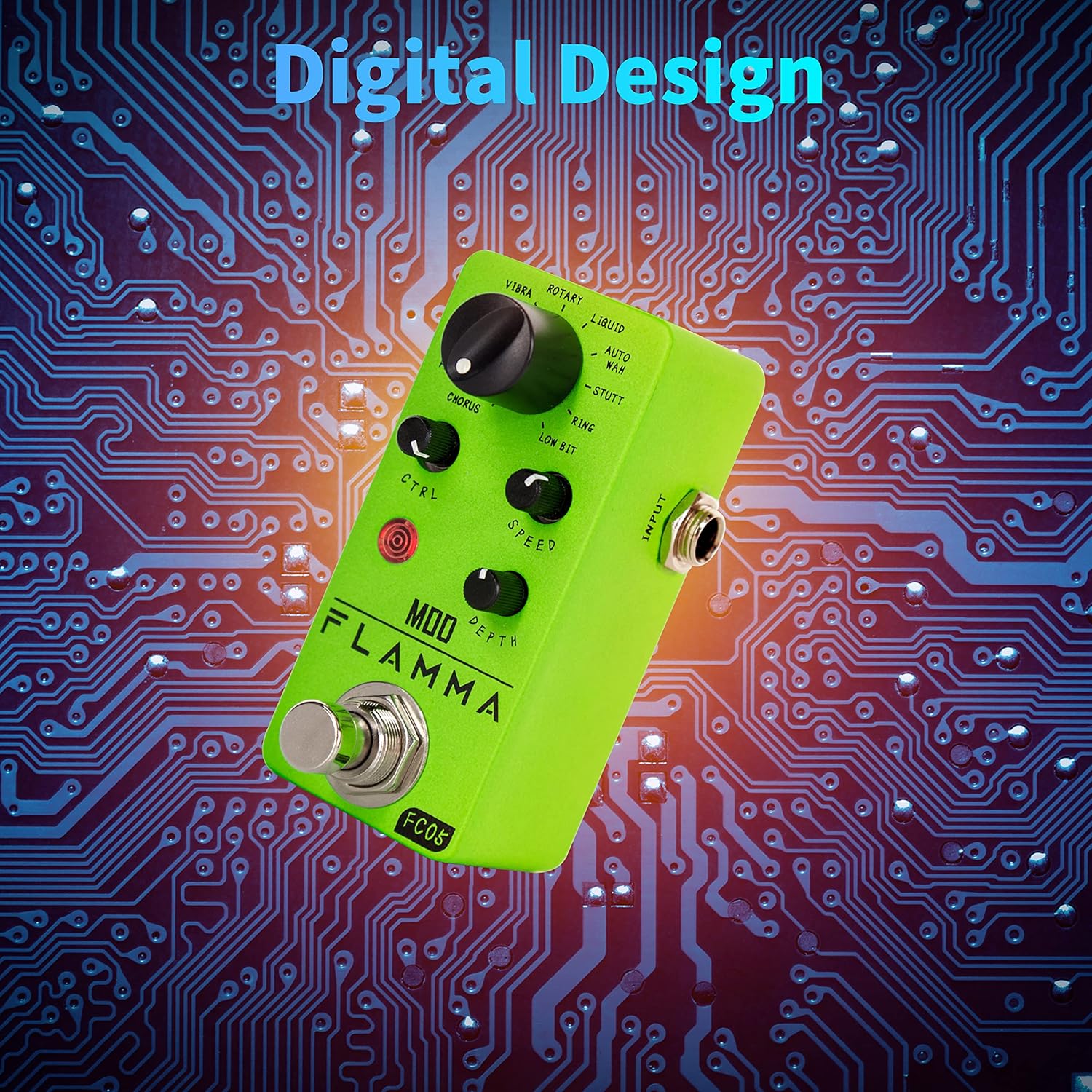 FLAMMA FC05 Mini Modulation Pedal and FC12 Drum Machine Guitar Pedal