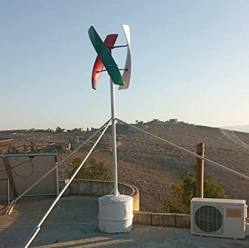 Wind Turbine Generator Kits, 12V 24V 48V 10000W Vertical Axis Wind Generator Kit for Home, Boat, Marine, Monitoring