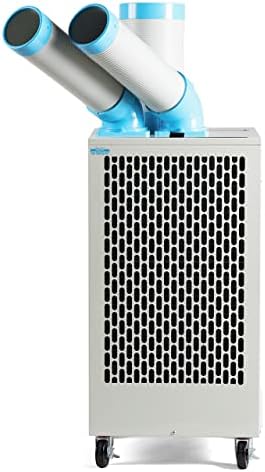 Uninex SAC3000AS Indoor/Outdoor KOOLZONE Mobile Spot Cooler with Twin Duct, Auto-Oscillating, Industrial Grade, 10,236-BTU, R-32 Refrigerant