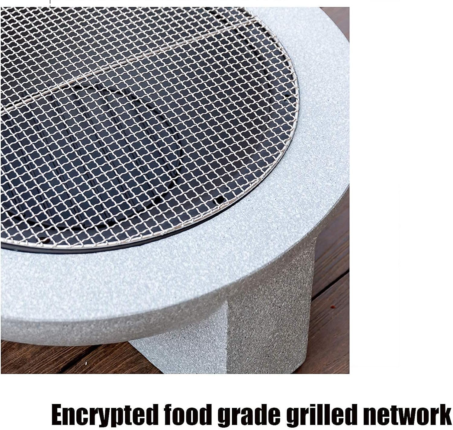 Small Firepit, Large Fire Pit Outdoor Garden Patio, Fire Pit with BBQ Grill Shelf Barbecue Brazier Heater Grill Camping Bowl BBQ with Poker Grate Grill