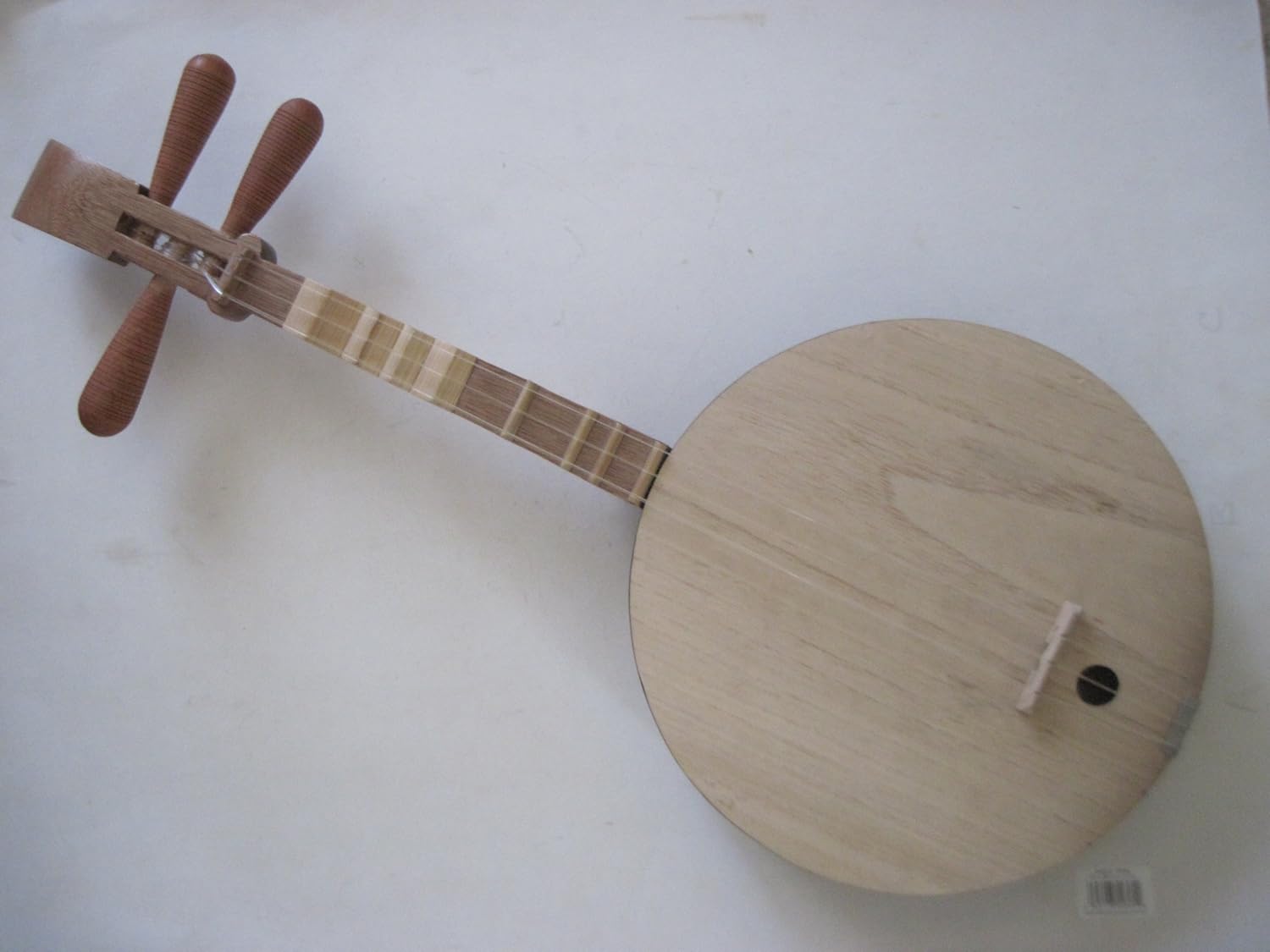 Chinese Moon Guitar (Yueqin or Yueiqin) 100% Hand-Crafted w. 3 Strings Folklore Guitar instrument Southern Regions China/Taiwan
