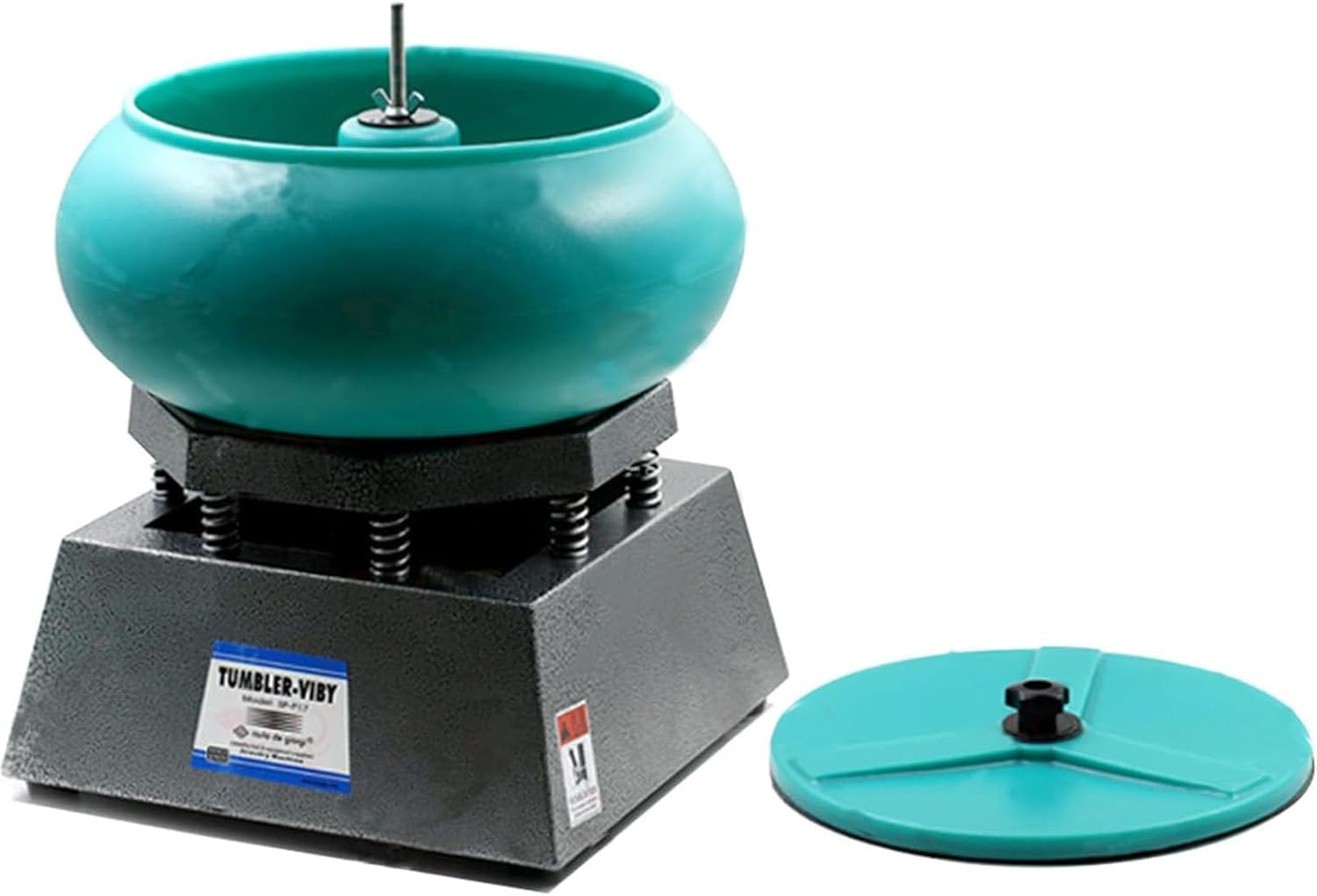 130w Vibrating Polishing Drum, Jewellery Polishing Machine and Finisher Machine, Magnetic Tumbler Jewelry Polisher for Jade Jewellery