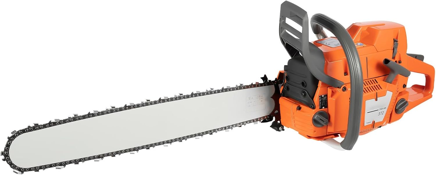 Gas Chainsaw, 24 Inch Gas Sawing Crankcase Chain Saw 72CC 2 Stroke Petrol Handheld Gasoline Chainsaws Top Handle Chainsaw Gas Powered 2700RPM 3900W