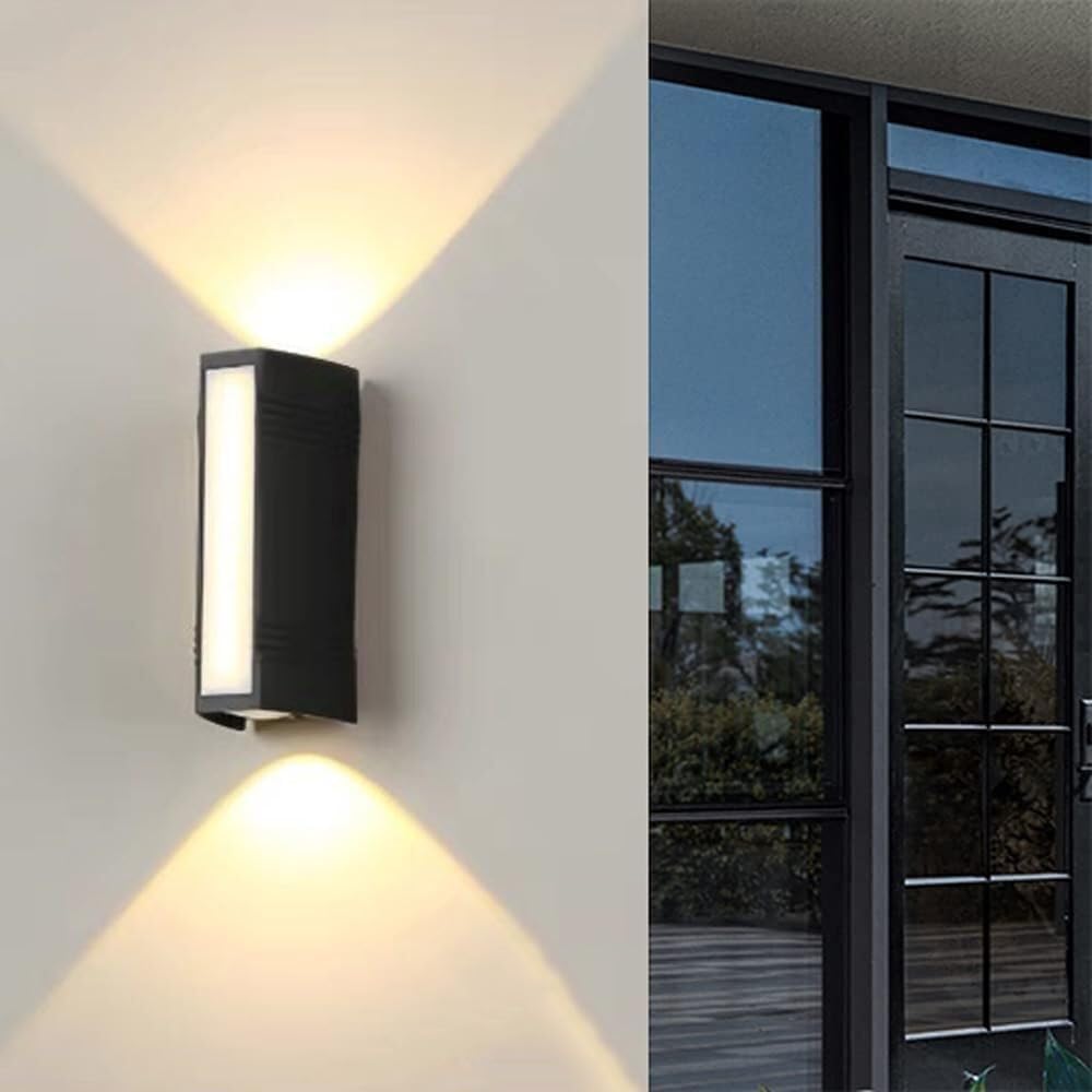 Wall Light Fixtures Exterior Modern Wall Sconces LED Up Down Indoor Outdoor Aluminum Wall Lamp(15 * 7CM,3000K)