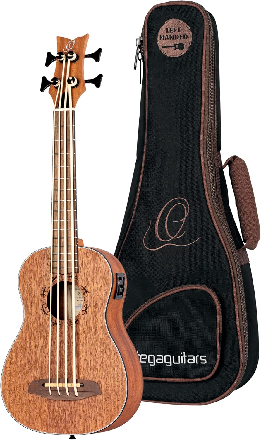 Lizard Series Left-Handed Acoustic-Electric Uke-Bass w/Bag