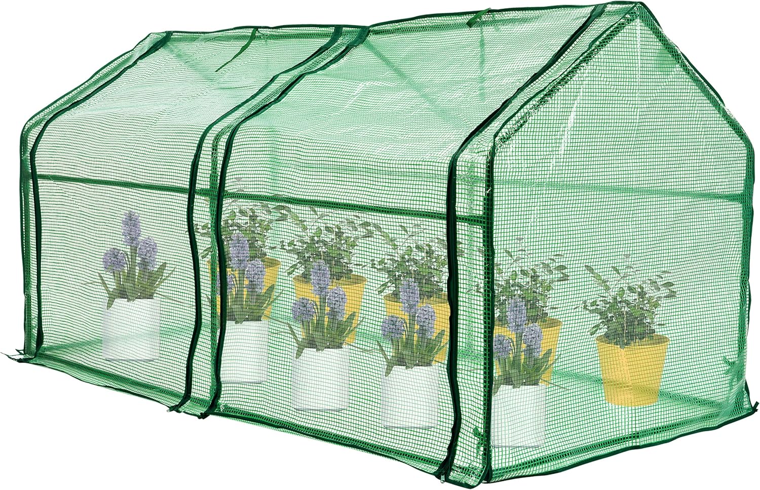 Mini Greenhouse, Mini Portable Greenhouse with Zipper Doors, 71'' x 36'' x 36'' Portable Hot House for Garden, Patio, Home, Backyard