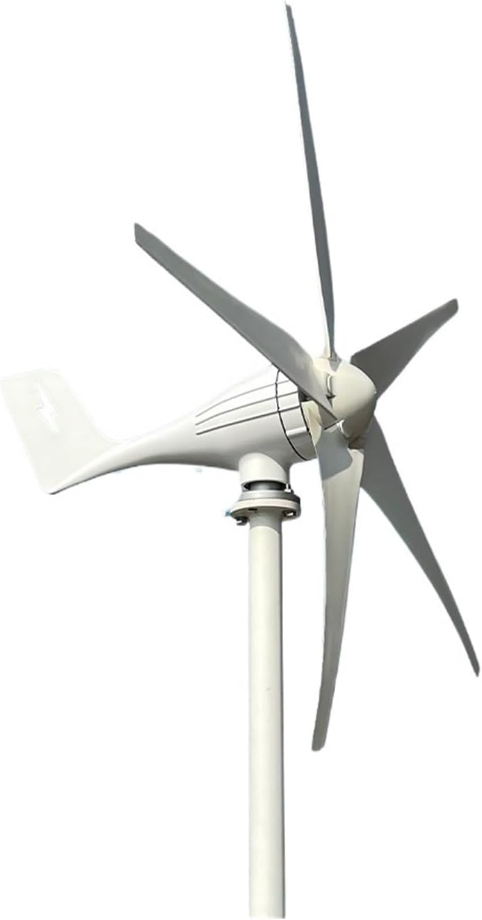 Wind Turbine Generator Kit, 2000W-3000W, 12V-48V, White, Wind Powered, Heavy Duty, Residential/Commercial Use