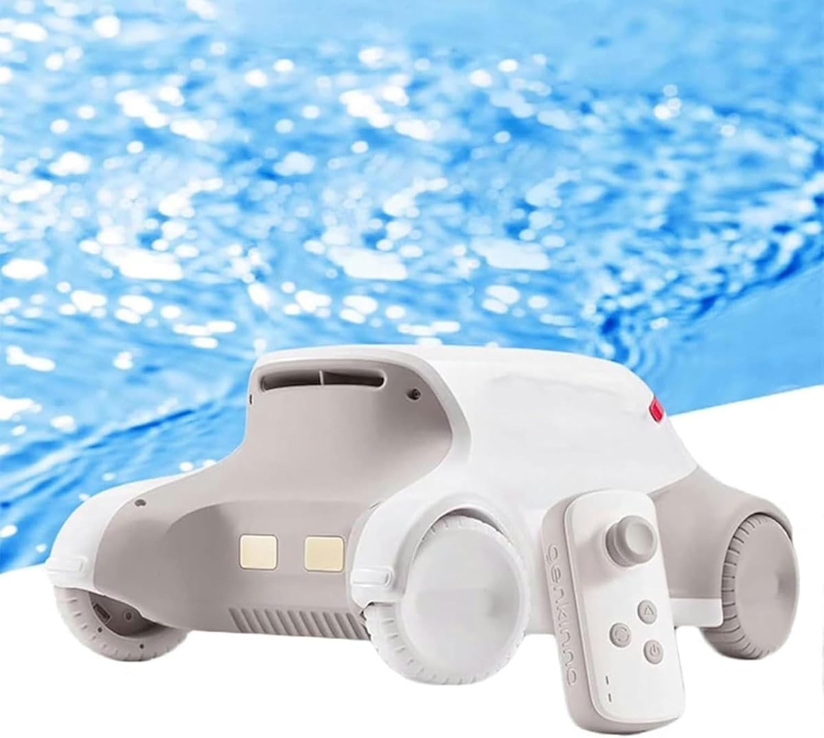 Cordless Remote Control Pool Robot Vacuum Cleaners,Automatic Pool Vacuum Cleaner,Swimming Pool Suction Machine,Lasts 4H and 150㎡,15° Climbing Slope,for Pools