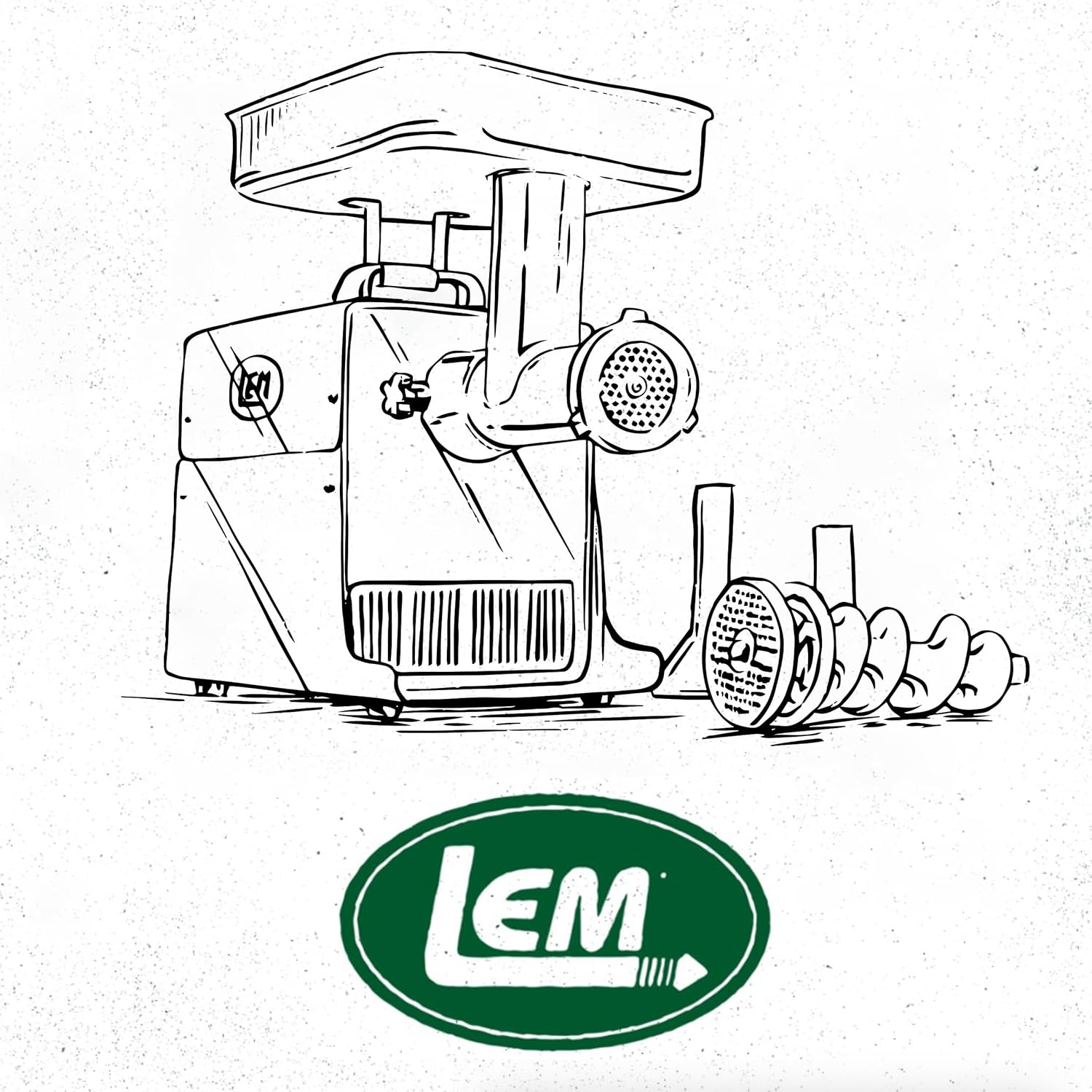 LEM Products Grinder Accessory Kit, Includes Foot Switch, Poly Bag Tape Machine, Meat Bags, Silicone Spray, and Brushes