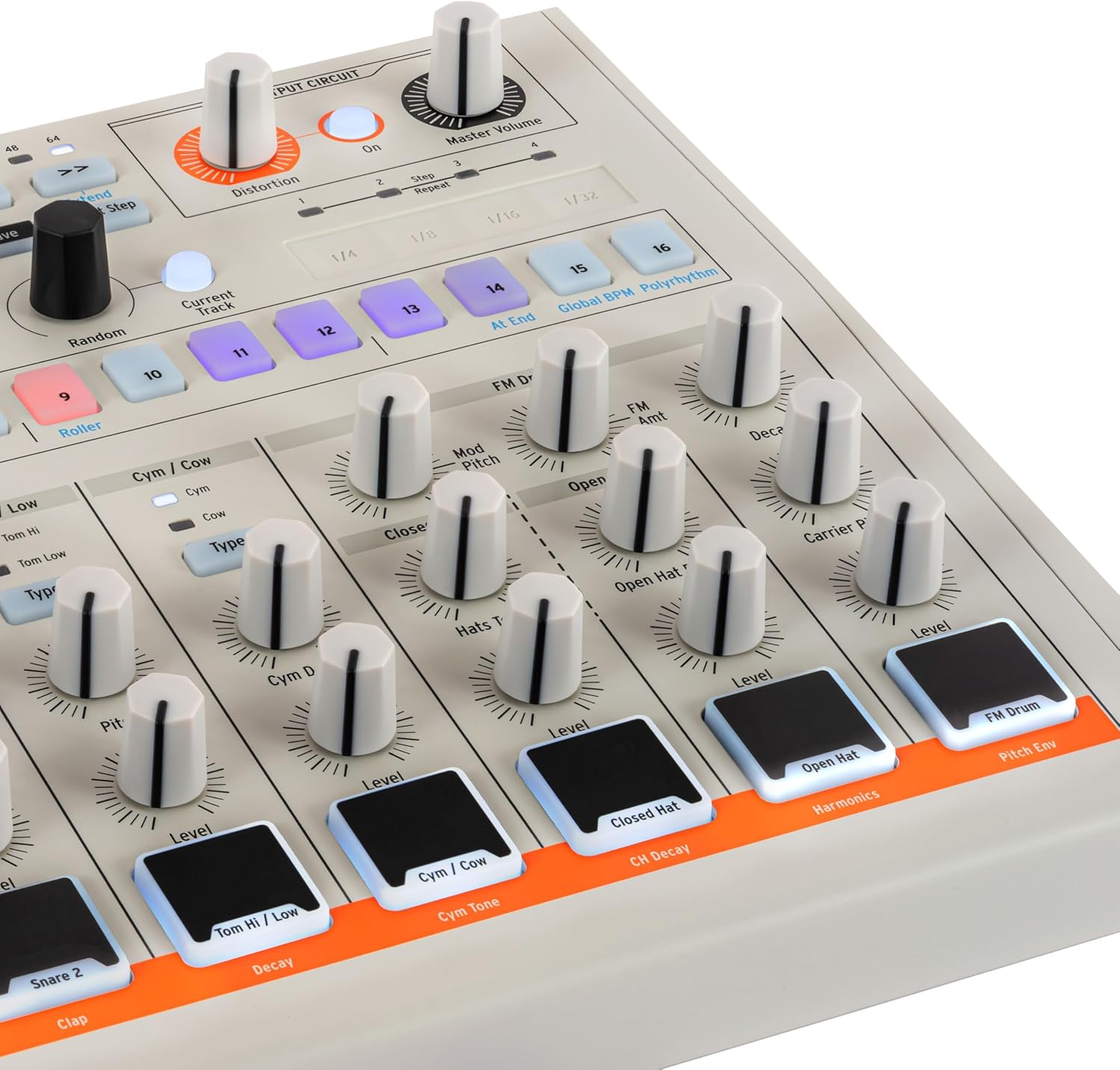 Arturia DrumBrute Impact 1984 Analog Drum Machine - White