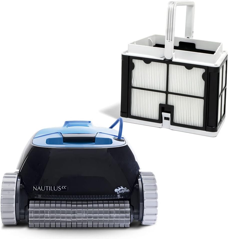 Dolphin Nautilus CC Automatic Robotic Pool Vacuum Cleaner Includes Ultra-Fine Filters for an Ultimate Clean, Ideal for In-Ground Pools up to 33 FT in Length