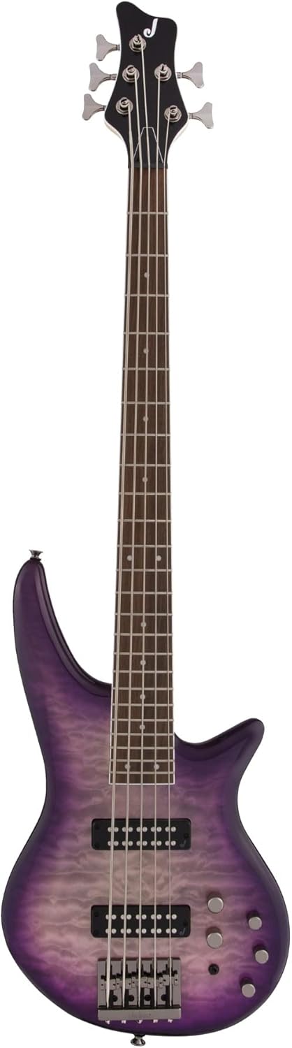 Jackson JS Series 5-String Spectra Bass JS3QV, Purple Phaze, Laurel Fingerboard