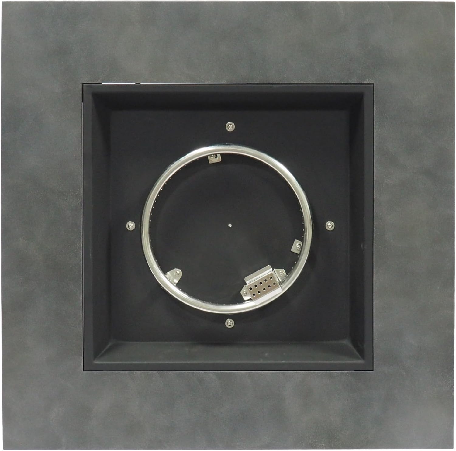 Outdoor Patio Propane Fire Pit, 24'' H x 33'' W Square Iron Gas-Burning Fire Pit - 50,000 BTU Fire Table for Garden, Backyard, Lawn, Tank in Side, Stone Gray