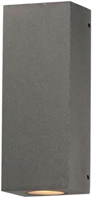 ET2 Pilar 14W 2 LED Outdoor Wall Mount 13 Inch Tall with Greystone Finish