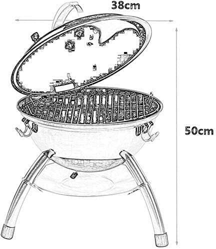 Fire Pits Outdoor Wood Burning Outdoor Fire Pit Large Bonfire Wood Burning Patio & d Firepit for Outside with Spark Screen, Portable Family Garden with Cover BBQ Cooking for Outside Camping Bac