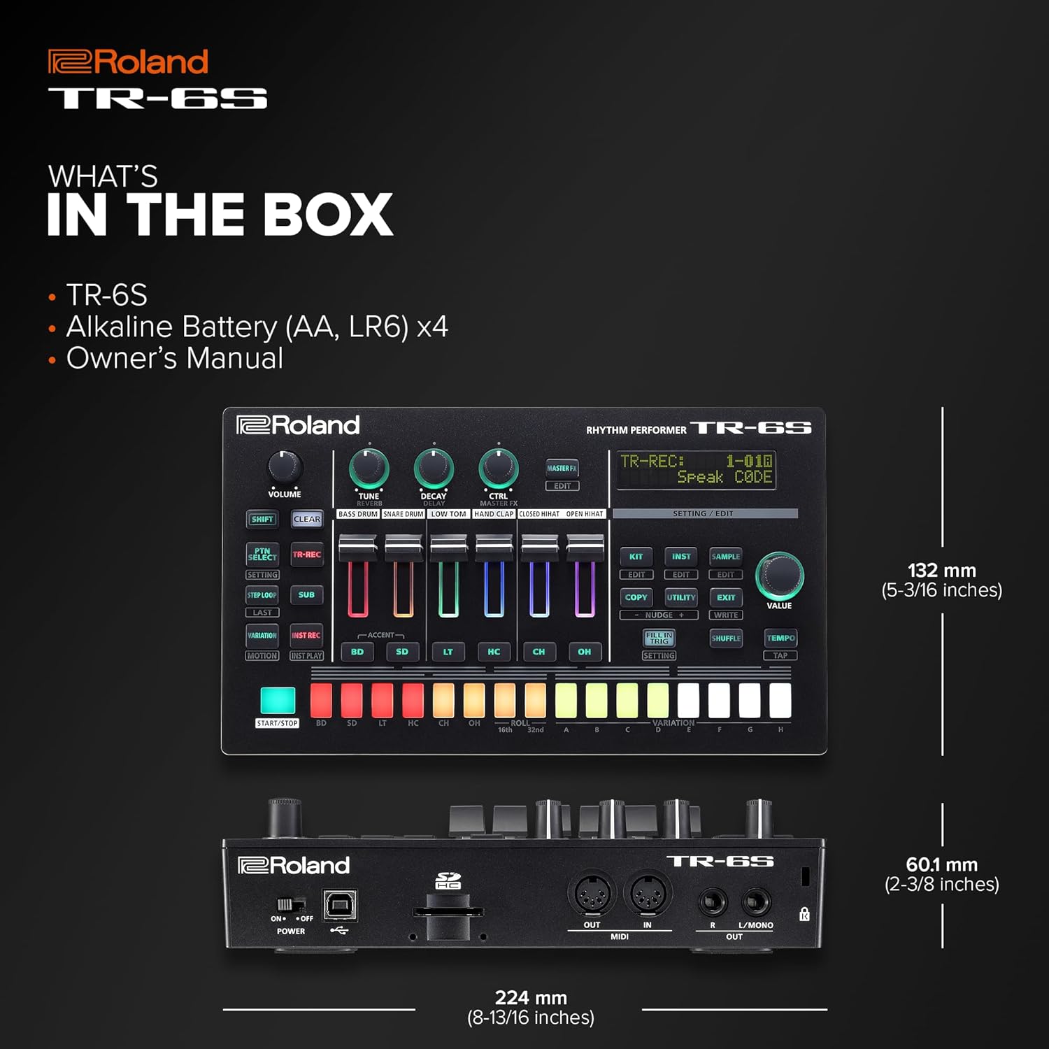 Roland Tr-6S Compact Drum Machine