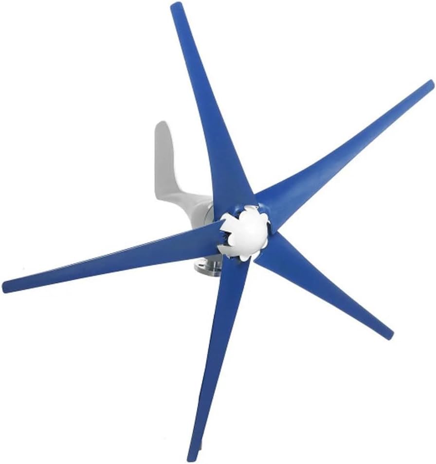 800W Wind Turbine Generator, 5-Blade Wind Power System with Charge Controller, 12V/24V Windmill for Marine, RV, Home - Ideal Hybrid Solar & Wind Energy Solution