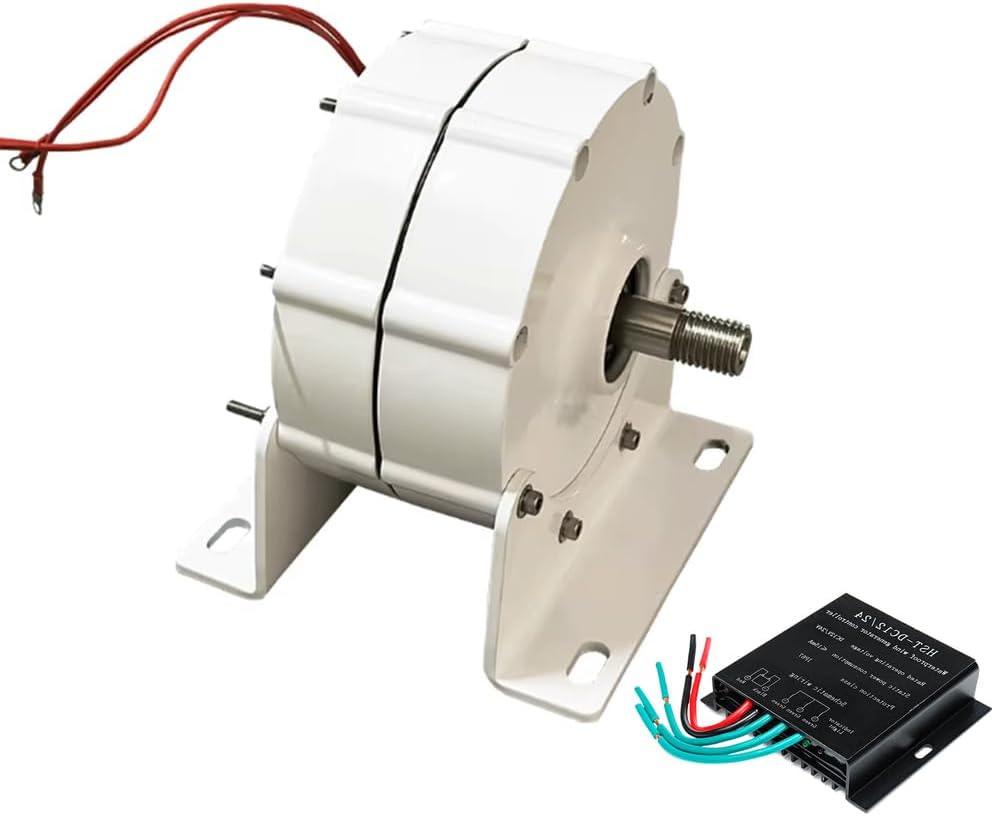 12V,10000W Wind Turbine Generator Gearless Permanent Magnet Generator Turbine, 500 RPM Low Speed 12V 24V for Water Conservancy and Wind Power Household(220V)