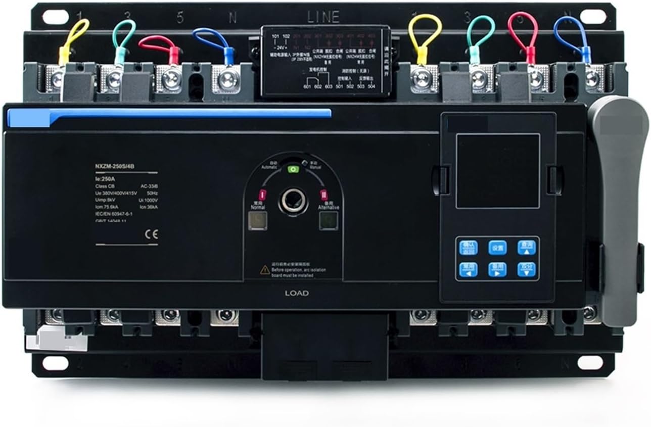 NXZM-250S/4B Series 4P ATS 125A 160A 250A 400A 630A Generator Dual Power Automatic Transfer Switch Module(NXZM-630S)